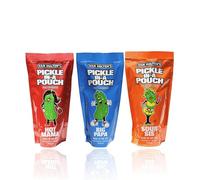 Van Holten’s Pickle-In-A-Pouch Assorted Pack 306g - Sour Sis, Hot Mama & Big Papa - Juicy, Bold & Tangy American Style Pickles - Unique Taste vs Standard Gherkins