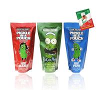 Van Holtens Pickle In A Pouch Assorted Pack with Lime Seasoning (Pickle Rick, Hot Mama, Big Papa) - 306g (Pack of 3)