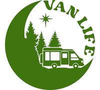 Van Life Adventure Travel Decal - Car Bumper Sticker - Van - Caravan - Motorhome - Campervan - Mirror - Laptop - Wall - Camping Gifts (Green, Extra Large)