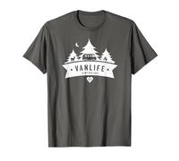 VAN LIFE - Camper T Shirt Distressed Camping Tee T-Shirt