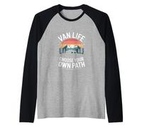 Van Life Choose Your Own Path Camper Camping Raglan Baseball Tee