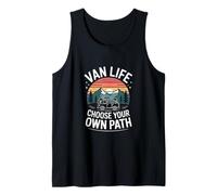 Van Life Choose Your Own Path Camper Camping Tank Top