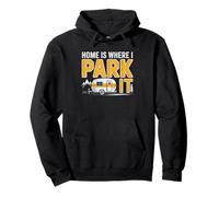 Van Life Home Where Park Camper Nomad Humor Dweller Pullover Hoodie