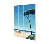 Van Life II Wood Plaque Henry Rivers Blue One Size