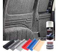 Van Lining Carpet - Various Size 4 Way Stretch Camper Conversion Pliable Trim(Smoke,3 Metre x 2 Metre +3 Cans)