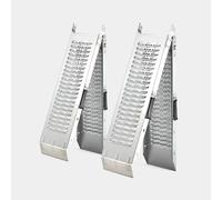 Heavy Duty 400kg Max Loading 160x22cm Folding Loading Ramps VonHaus Grey One Size