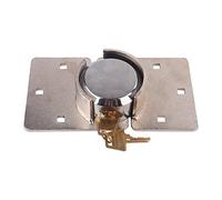 Van Lock, 73mm Heavy Duty Door Security Padlock Round Lock Van Garage Shed Hasp Set Fixing Bolts with 2 Keys