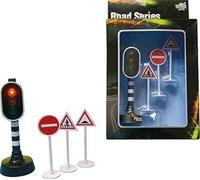 Van Manen Alpha Toys Road Series - Traffic Lights with 3 Traffic Signs