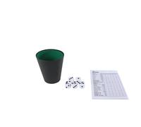 Van Manen Dice Game Play Set with Cup and 5 Dice 9 x 14 x 23 cm