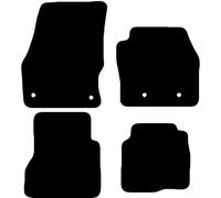 Van Mats for Ford Transit Connect Crew Cab SWB Van 2016-2022 Car Mats UK-Made Tailored Fit Carpet Floor Mats Full Coverage Compatible Accessory Black Trim