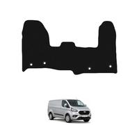 Van Mats for Ford Transit Custom Auto 2018+ Car Mats UK-Made Tailored Fit Carpet Floor Mats Full Coverage Compatible Accessory Black Trim
