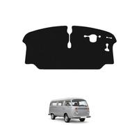 Van Mats for Volkswagen Classic Type 2 Bay Window Camper Van 1972-1979 Tailored Fit Floor Mat Set Complete Accessory Black Custom Fitted - Anti-Slip Backing & Black Trim