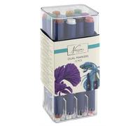 VAN NASSAU FINE ART Round dual markers, 12 pieces in transparent box