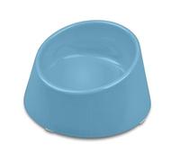 Van Ness Pets EcoWare Raised, No Tip, High Back Whisker-Friendly Cat Bowl, 8 OZ, Gray, ECW250, Blue