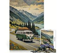 Van on The Beach Puzzles for Adults 1000 Piece Cognitive Boost Leisure Activity Nice Gift (38x52cm)