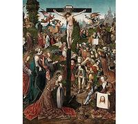 Van Oostsanen The Crucifixion Painting Art Print Canvas Premium Wall Decor Poster Mural