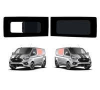 Van Opening Passenger + Fixed Driver Side Windows Designed for Ford Transit Custom (2013-2023) - Camper Conversion Safety Tempered Privacy Glass Window