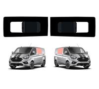 Van Opening Side Windows Designed for Ford Transit Custom (2013-2023) [Note: Only Suitable for Models with Single Sliding Door.] - Camper Conversion Safety Tempered Privacy Glass Window