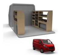 Van Racking fits Ford Transit Custom 2013-2024 (Long (L2) Wheelbase) Plywood Easy Self Assemble Tool Storage Shelving - Fitting Fixtures Included - (Both Sides)