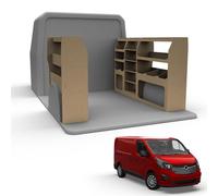 Van Racking fits Nissan Primastar (Short Wheelbase) Plywood Easy Self Assemble Tool Storage Shelving - Fitting Fixtures Included - (Both Sides)