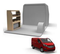 Van Racking fits Renault Trafic (Short Wheelbase) Plywood Easy Self Assemble Tool Storage Shelving - Fitting Fixtures Included - (Passenger Side)