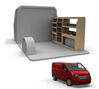 Van Racking fits Renault Trafic (Short Wheelbase) Plywood Easy Self Assemble Tool Storage Shelving - Fitting Fixtures Included - (Driver Side)
