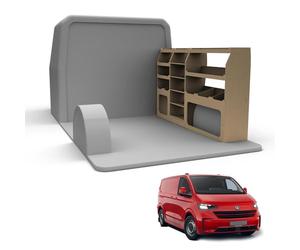 Van Racking fits VW Transporter (SWB (L1) Wheelbase) Plywood Easy Self Assemble Tool Storage Shelving - Fitting Fixtures Included - (Driver Side)
