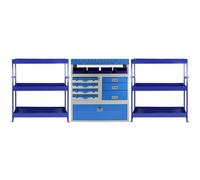 MonsterShop Storm Metal Van Racking - Blue