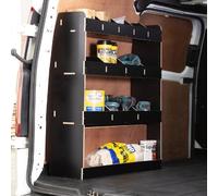 Van Racking & Shelving for Ford Transit Custom LWB (L2) 2024+ Heavy Duty HEXABOARD Van Storage System - Tool Storage Shelves & Work Van Organisation - Rear Van Rack