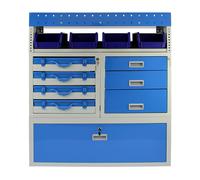 MonsterShop Storm Metal Van Racking - Blue