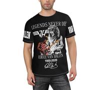 Van Rock Band Halen-Men's Basic O-Neck Short Sleeve T-Shirt Mens 3D Printed Classics T-Shirts Casual Sports Tee Tops for Hiking Travel Gift，L