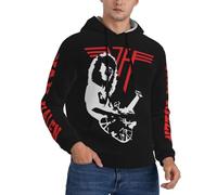 Van Rock band Halen-Men's hoodies Fitted Pull Over, 3D print Breathable Running Hoodie Made of Stretchy Material, Hooded Jumper with Practical Kangaroo Pocket Men，XX-Large