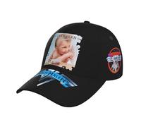Van Rock Band Halen-Unisex Baseball Cap Classcal Fits Men Women Washed Denim Adjustable Dad Hat Summer Trucker Cap for Outdoor Sport Gift