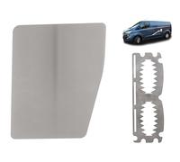 Van Security Plate/Repair Shield Compatible with MK1 Ford Transit Custom (2013-2023) Brushed 316 Stainless Steel Anti-Theft External Door Protection Nearside/Left Side Loading Door FOR3-NSL-EXT-001-BR