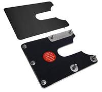 Van Security Shield For Ford Transit Custom MK1 2013-2023 Rear Door Black | Rear Barn Door Security Repair Shield, External Van Protection Plate, Matte Black Finish FOR3-RB-EXT-001-MB