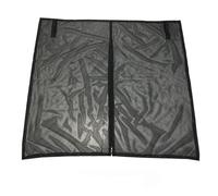 Van Sliding Door Magnetic Fly Screen for VW T5 T6 - Black Mesh Bug Net with Zipper, Van Curtains, Sun Protection & Ventilation for Campervan Motorhome Side Door 175x150cm