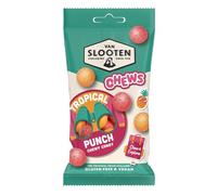 Van Slooten Tropical Punch Chewy Candy (12 x 60g Multipack) - Soft & Fruity Dutch Candy - Vegan & Gluten Free Sweets - Bold Tropical Fruit Flavour Bulk Pack