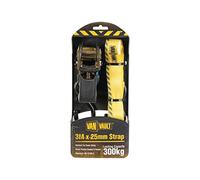 Van Vault S10677 3 m x 25 mm Ratchet Strap - Yellow