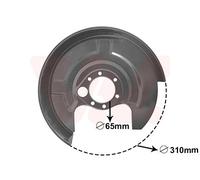 Van Wezel Autoparts Splash Guard Brake Disc 0322373 - Audi A4 2.4L (APZ/AJG/AMM) Rear Left