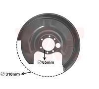 VAN WEZEL 0322374 Splash Panel, brake disc for AUDI