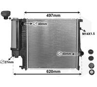 VAN WEZEL 06002124 Engine radiator