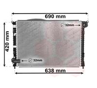 VAN WEZEL 06002286 Engine radiator