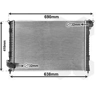 VAN WEZEL 06002314 Engine radiator