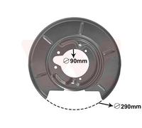 VAN WEZEL 0620373 Splash Panel, brake disc for BMW