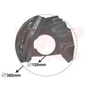 VAN WEZEL 0685372 Brake disc backing plate