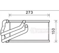 VAN WEZEL 07006140 Heat Exchanger, interior heating for CHRYSLER,DODGE,FIAT,JEEP