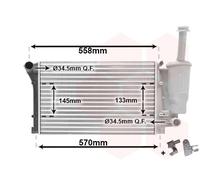 Van Wezel Autoparts Engine Radiator 17002291 for Fiat Panda 1.1L 4cyl