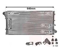 VAN WEZEL 17002295 Radiator, engine cooling for FIAT