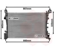 RADIATOR ENGINE COOLING 17002318 FOR FIAT GRANDE/PUNTO/Van 199B6/312A2.000 0.9L