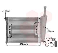 VAN WEZEL 17002345 Engine radiator